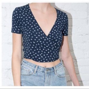 Brandy Melville  Coco wrap top